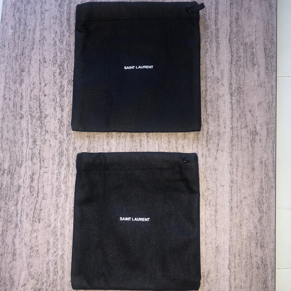 NEW Saint Laurent Set of 2 Dust Bag 5x5